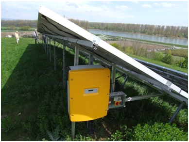 Inverter using solar energy as input