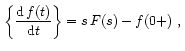 Theorems of Laplace Transform 28
