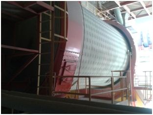 Ball mill powered by synchronous motor