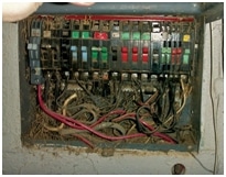 electrical installations damaged switching devices
