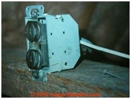 electrical installations outlet installation without an effective ground conductor