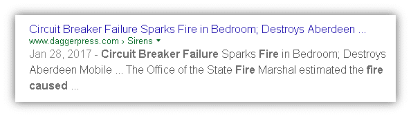 circuit breaker failure can make headlines