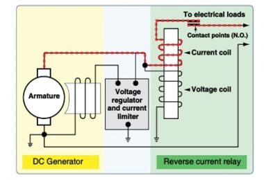 Reverse current relay