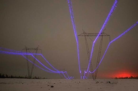 Image 1: Corona Effect | Impacts of Weather on Power Electrical Systems